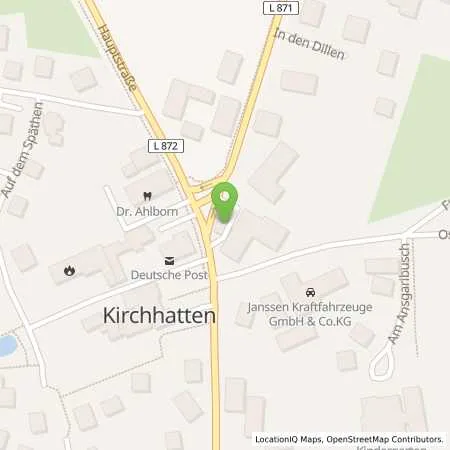 Standortübersicht der Tankstelle AVIA Tankstelle in 26209 Hatten