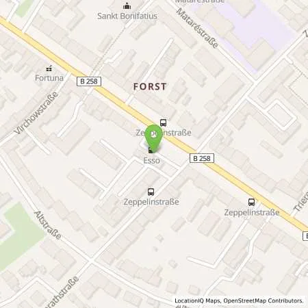 Standortübersicht der Tankstelle Esso Tankstelle in 52078 AACHEN