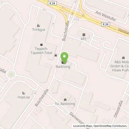 Standortübersicht der Tankstelle Badziong Pulheim in 50259 Pulheim