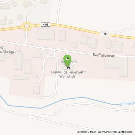 Standortübersicht der Tankstelle Raiffeisen Hunsrück in 55595 Weinsheim