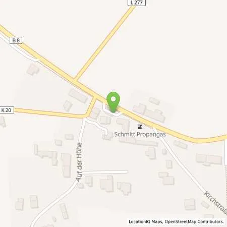 Standortübersicht der Tankstelle RUMAG GmbH in 57612 Birnbach