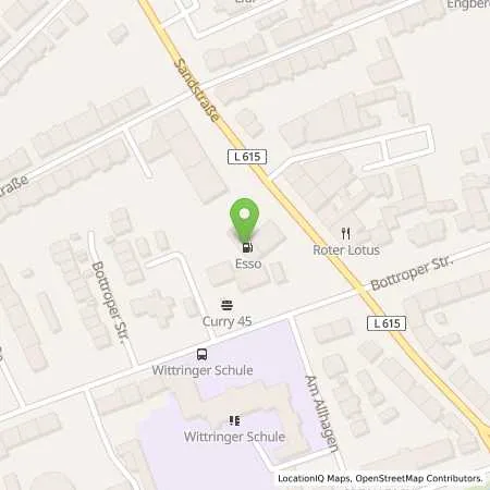 Standortübersicht der Tankstelle Esso Tankstelle in 45964 GLADBECK