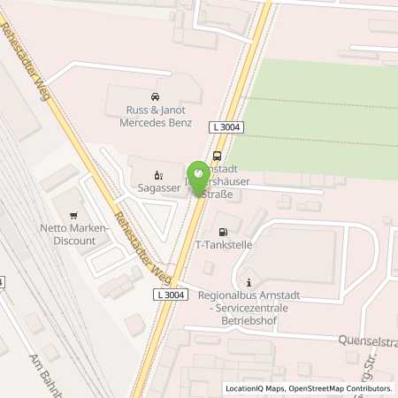 Standortübersicht der Benzin-Super-Diesel Tankstelle: star Tankstelle in 99310, Arnstadt
