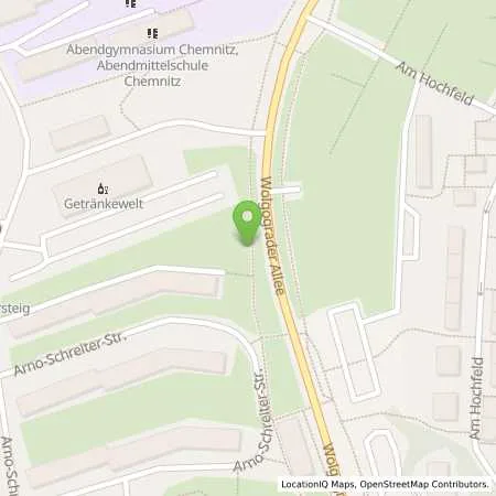 Standortübersicht der Tankstelle star Tankstelle in 09123 Chemnitz