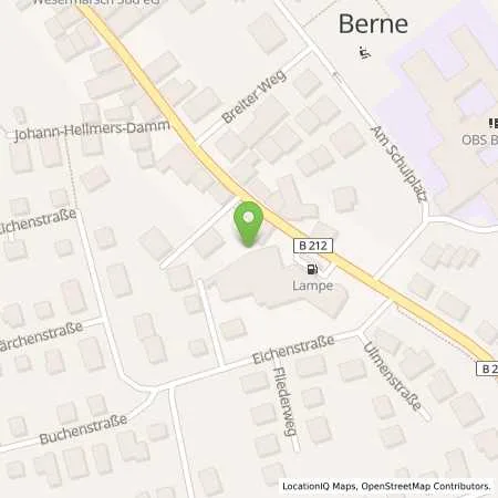 Standortübersicht der Tankstelle Autohaus Lampe in 27804 Berne