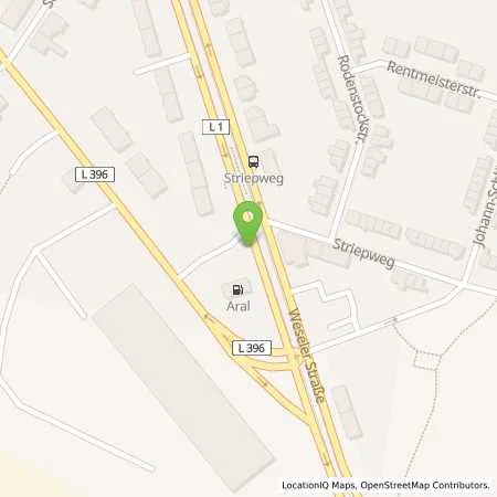 Standortübersicht der Tankstelle Aral Tankstelle in 47169 Duisburg