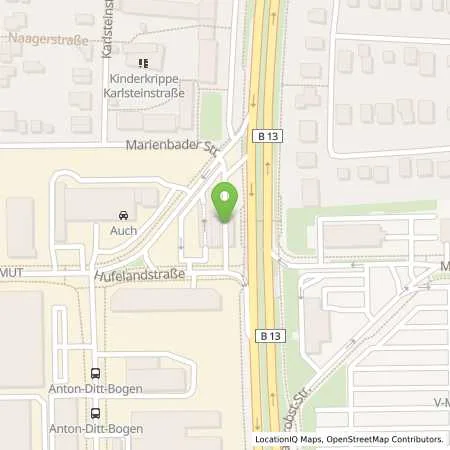 Standortübersicht der Tankstelle Bavaria Petrol in 80939 München