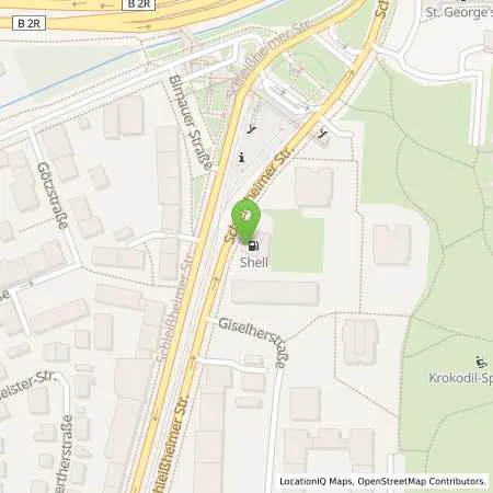 Standortübersicht der Tankstelle Shell Muenchen Schleissheimer Str. 272 in 80809 Muenchen