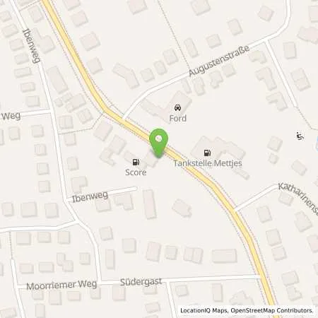 Standortübersicht der Tankstelle Jever I in 26441 Jever