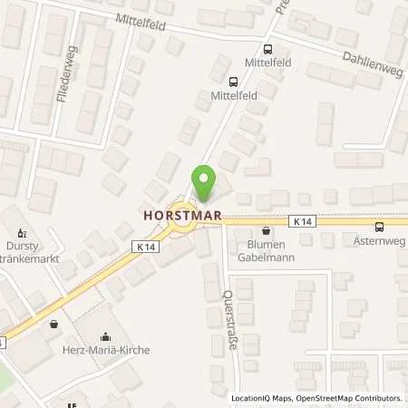 Standortübersicht der Tankstelle Bft Luenen in 44532 Luenen