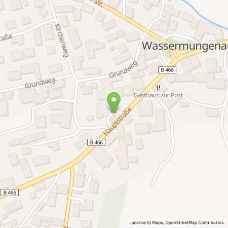 Standortübersicht der Benzin-Super-Diesel Tankstelle: Wassermungenau Hauptstr. 30 in 91183, Wassermungenau