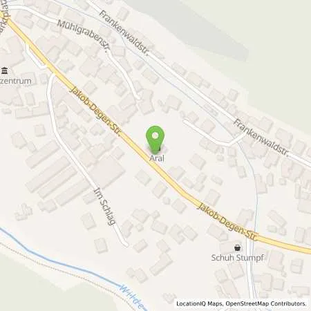 Standortübersicht der Tankstelle Aral Tankstelle in 96346 Wallenfels
