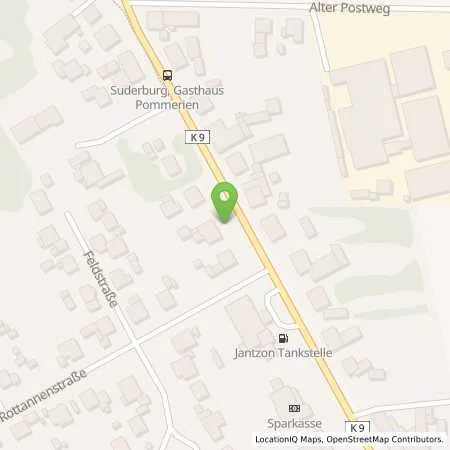 Standortübersicht der Tankstelle Dehrmann Suderburg in 29556 Suderburg
