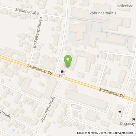 Standortübersicht der Tankstelle bft-Tankstelle Oel-Heimburger GmbH Neuenburg in 79395 Neuenburg