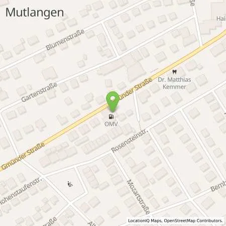 Standortübersicht der Tankstelle Mutlangen Gmünder Strasse 19 in 73557 Mutlangen