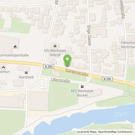 Standortübersicht der Tankstelle AVEX Treffurt in 99830 Treffurt