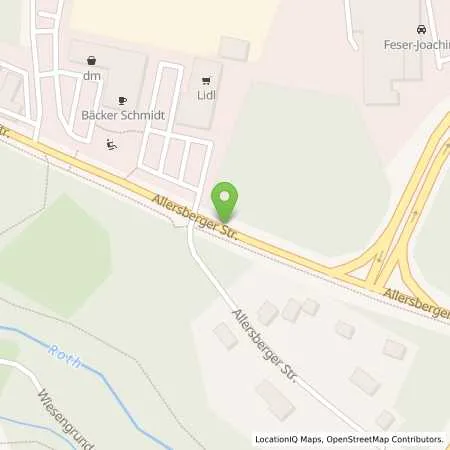 Standortübersicht der Tankstelle ENI in 91154 Roth