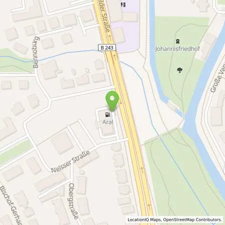 Standortübersicht der Tankstelle Aral Tankstelle in 31139 Hildesheim