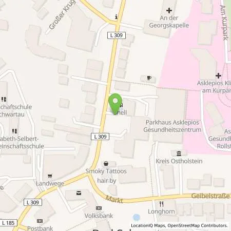 Standortübersicht der Tankstelle Shell Bad Schwartau Eutiner Str. 4a in 23611 Bad Schwartau