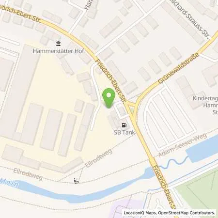 Standortübersicht der Tankstelle Sb Bayreuth Friedrich-Ebert-Str. 84 in 95448 Bayreuth