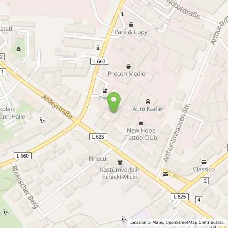 Standortübersicht der Tankstelle Esso Tankstelle in 58455 WITTEN