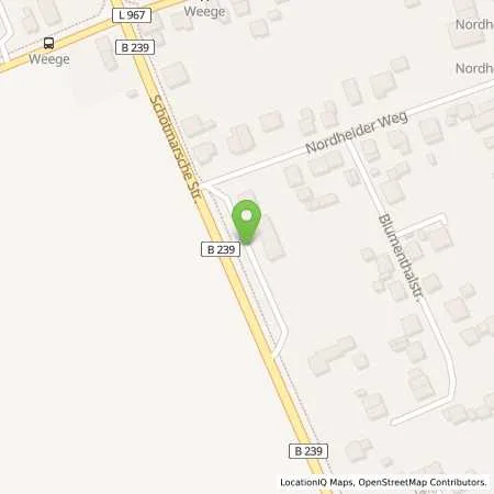 Standortübersicht der Tankstelle Manuela Kunze in 32791 Lage