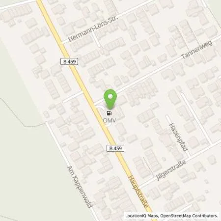 Standortübersicht der Tankstelle Rödermark Hauptstrasse 89 in 63322 Rödermark