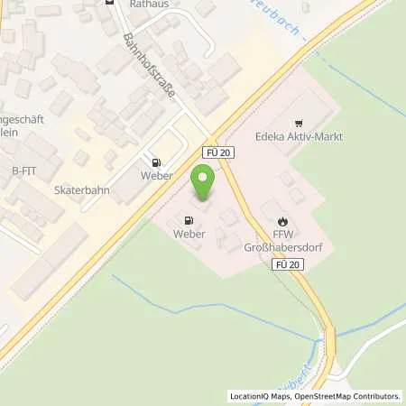 Standortübersicht der Tankstelle Weber Dieter Tankstelle in 90613 Großhabersdorf