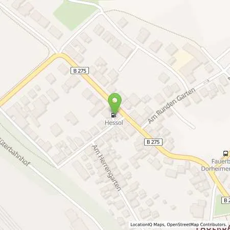 Standortübersicht der Tankstelle Hessol in 61169 Friedberg (Fauerbach)