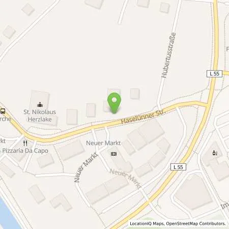 Standortübersicht der Tankstelle Tankstelle DÜPO in 49770 Herzlake