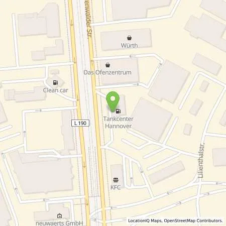 Standortübersicht der Tankstelle Tankcenter Hannover in 30179 Hannover