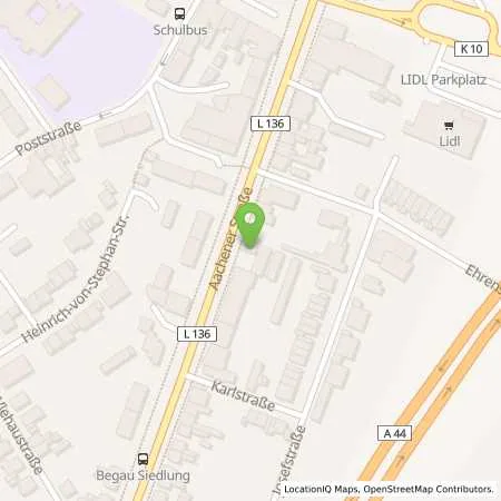 Standortübersicht der Tankstelle Bft Alsdorf-Hoengen in 52477 Alsdorf (Hoengen)