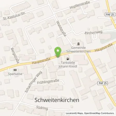 Standortübersicht der Tankstelle Tankstelle Kreidl in 85301 Schweitenkirchen