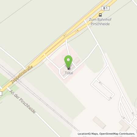 Standortübersicht der Benzin-Super-Diesel Tankstelle: TotalEnergies Potsdam in 14471, Potsdam
