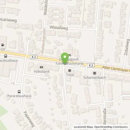 Standortübersicht der Tankstelle TotalEnergies Hamm in 59071 Hamm