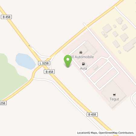 Standortübersicht der Benzin-Super-Diesel Tankstelle: AVIA XPress Automatenstation in 36160, Dipperz