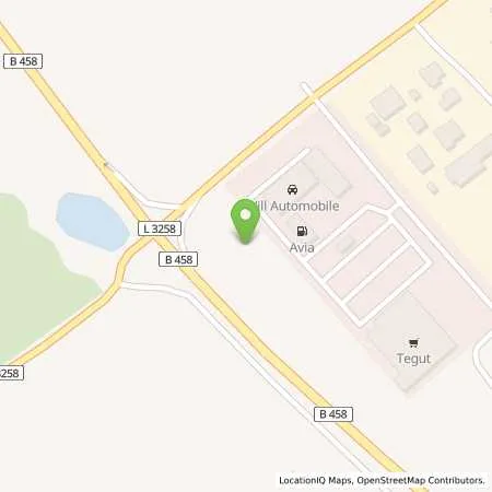 Standortübersicht der Tankstelle AVIA XPress Automatenstation in 36160 Dipperz