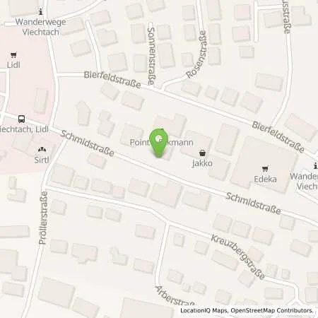 Standortübersicht der Tankstelle Reifen Eckmann GmbH in 94234 Viechtach