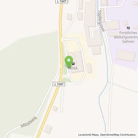 Standortübersicht der Tankstelle AVIA Tankstelle in 98694 Ilmenau (Gehren)