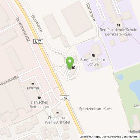 Standortübersicht der Benzin-Super-Diesel Tankstelle: OIL! Tankstelle Bernkastel-Kues in 54470, Bernkastel-Kues