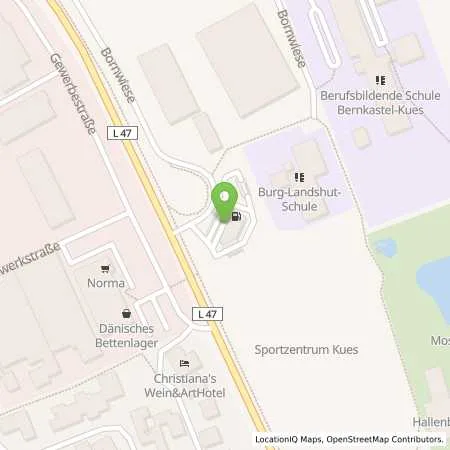 Standortübersicht der Tankstelle OIL! Tankstelle Bernkastel-Kues in 54470 Bernkastel-Kues