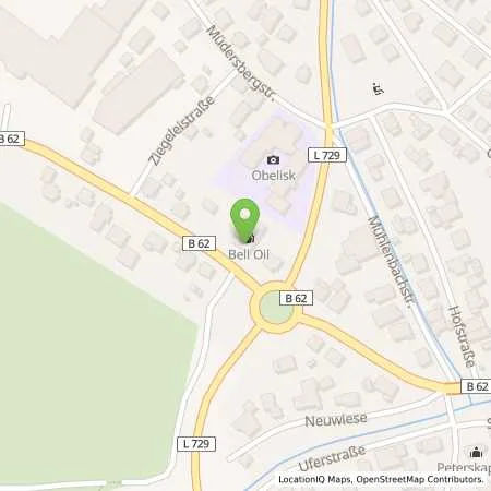 Standortübersicht der Tankstelle BELL Oil in 57250 Netphen