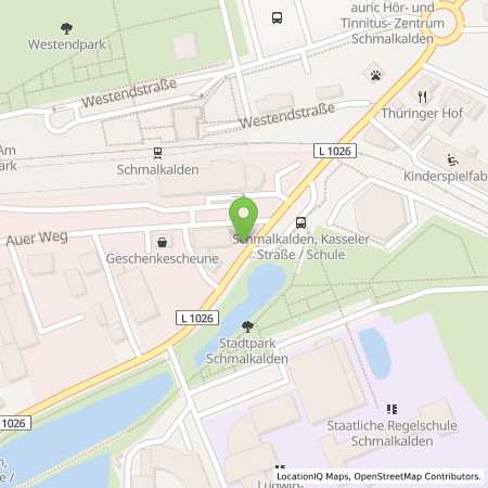 Standortübersicht der Benzin-Super-Diesel Tankstelle: Wittig Energie GmbH in 98574, Schmalkalden