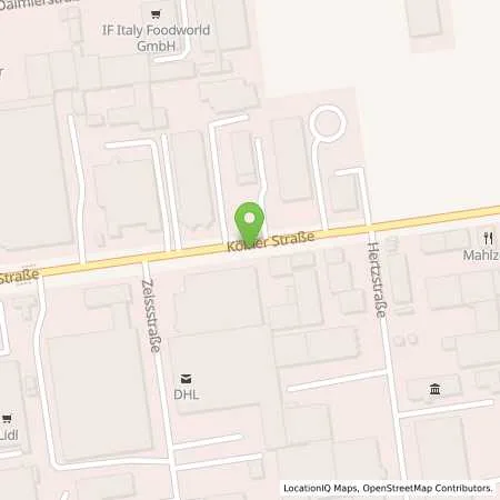 Standortübersicht der Tankstelle Armin Hess in 50859 Köln