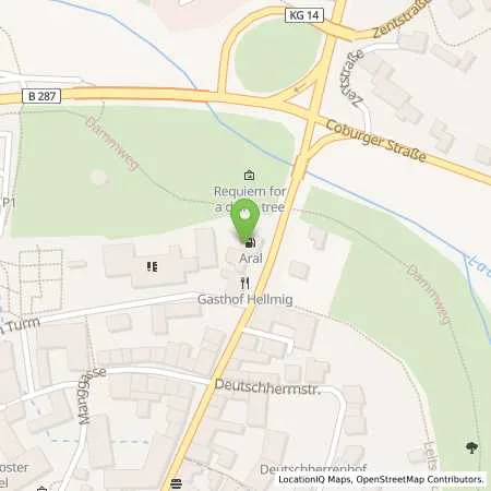 Standortübersicht der Tankstelle Aral Tankstelle in 97702 Münnerstadt