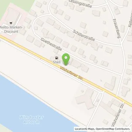 Standortübersicht der Tankstelle Shell Windorf Vilshofener Str. 2 in 94575 Windorf