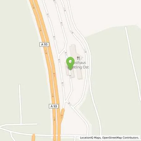 Standortübersicht der Tankstelle AVIA BAB-Tankstelle Pentling Ost in 93080 Pentling