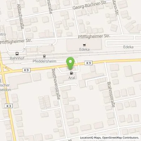Standortübersicht der Tankstelle Aral Tankstelle in 67551 Worms (Pfeddersheim)