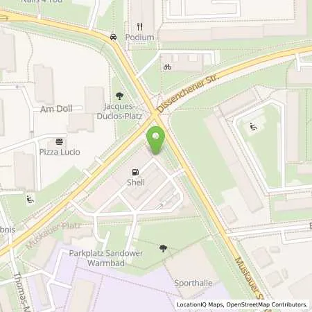 Standortübersicht der Tankstelle Shell Cottbus Muskauer Platz 3 in 03042 Cottbus