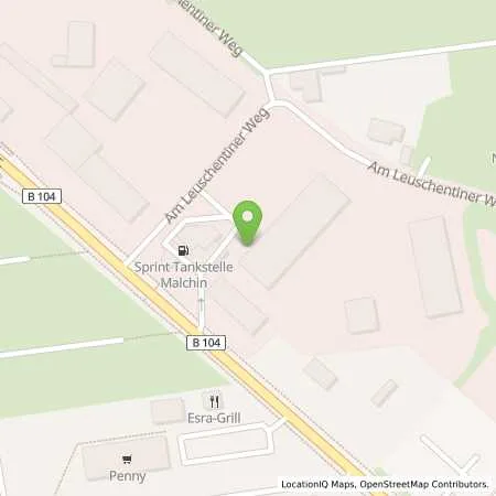 Standortübersicht der Tankstelle Sprint Malchin Stavenhagener Str. in 17139 Malchin